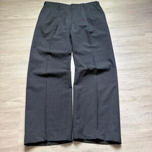 36x30 Grey Pleated Baggy Wide Leg Dress Pants Y2K Grunge Vintage